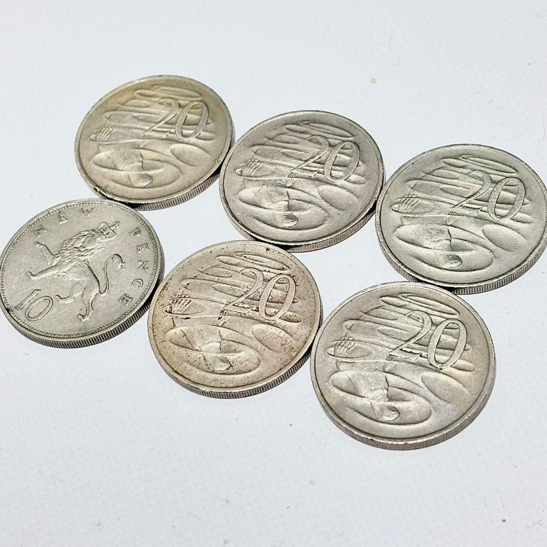 オーストラリア エリザベス2世 銀貨 セット 6枚 アンティーク シルバー