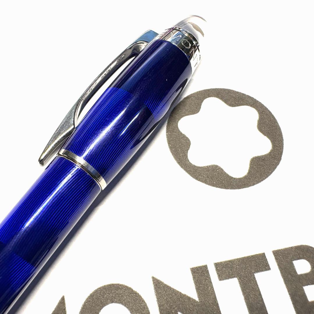 242.モンブラン　スターウォーカークールブルー　ファインライナー 　美品