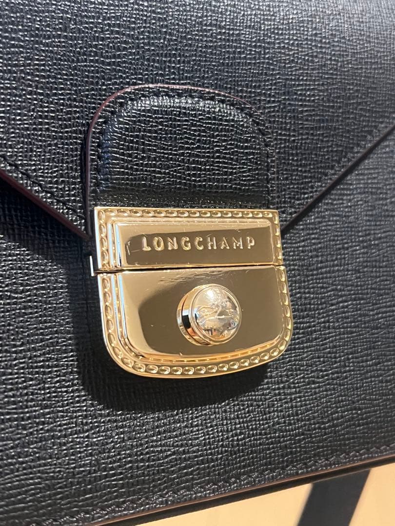 ロンシャン　ショルダーバッグ　メッセンジャー　黒