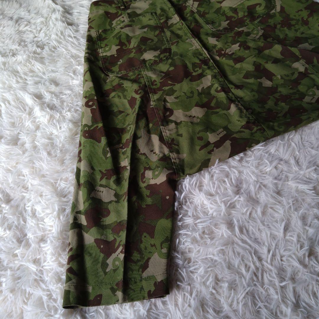 ブラックコムデギャルソン 　サルエルパンツ 動物迷彩