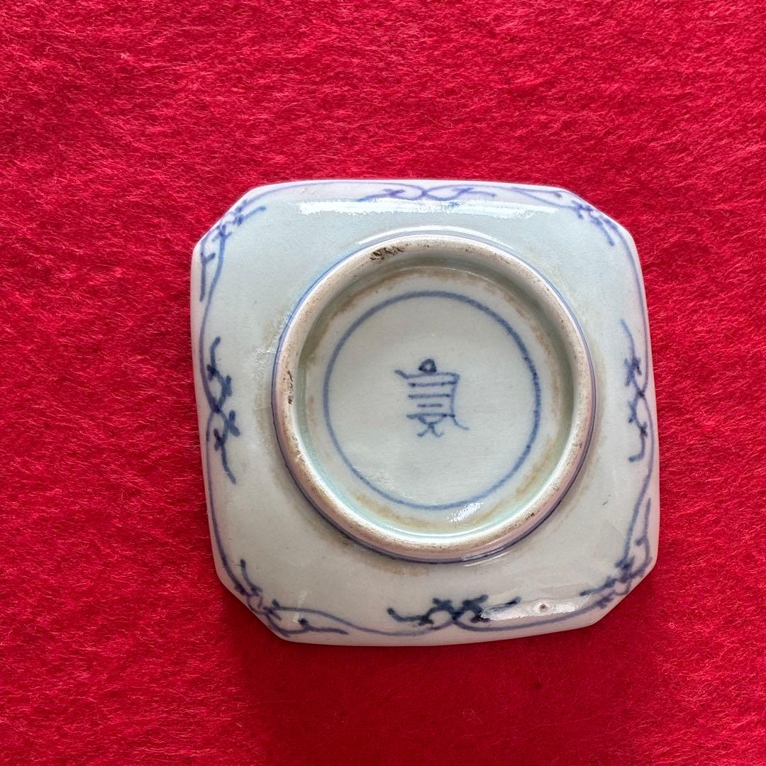 古伊万里　型摺　豆皿　小皿　江戸時代　①