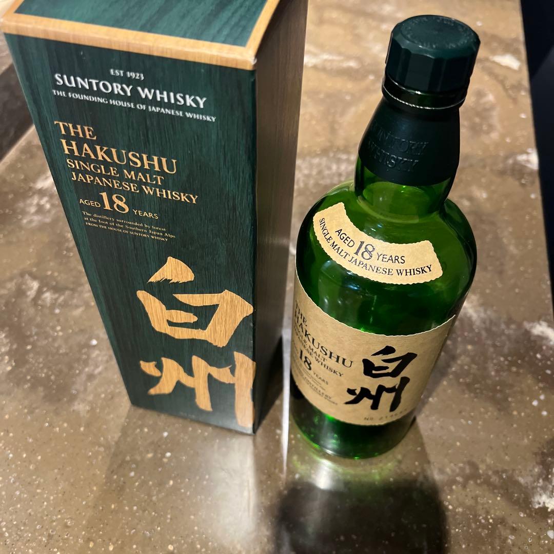 [空瓶箱付き] サントリー 白州 18年
