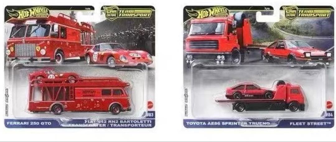 ホットウィール チームトランスポートトヨタAE86 & フェラーリ