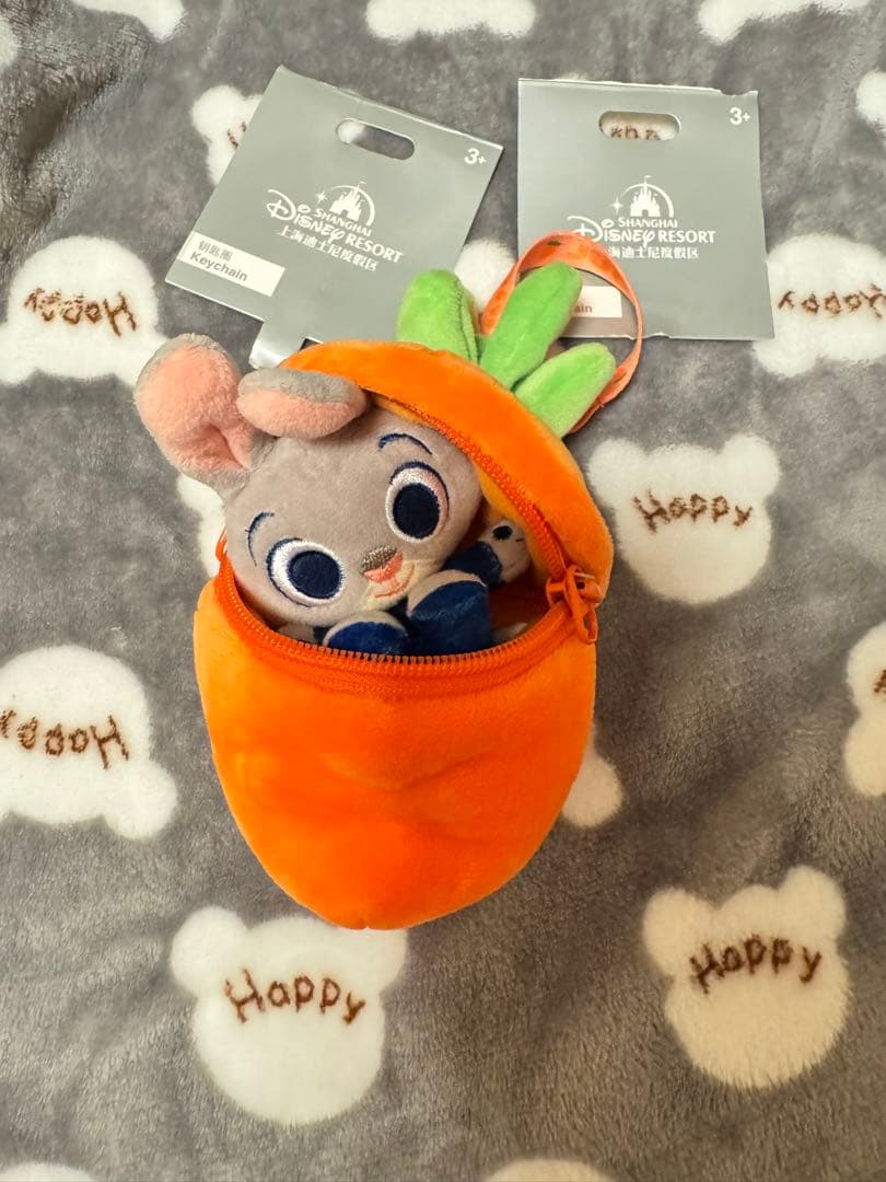 上海ディズニー ニンジン型ポーチ ぬいぐるみセット ズートピア