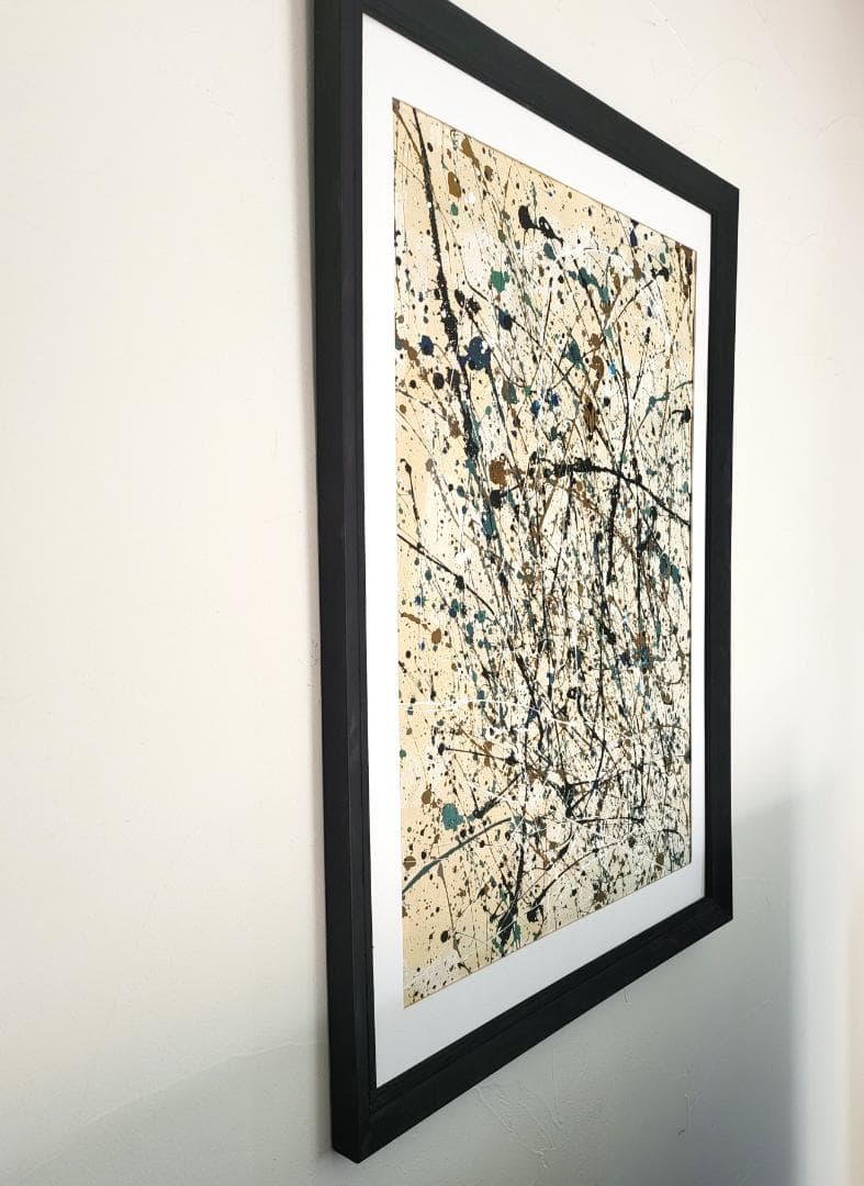 【専用】ノスタルジア / 抽象画 63×46㎝ 額縁セット モダンアート