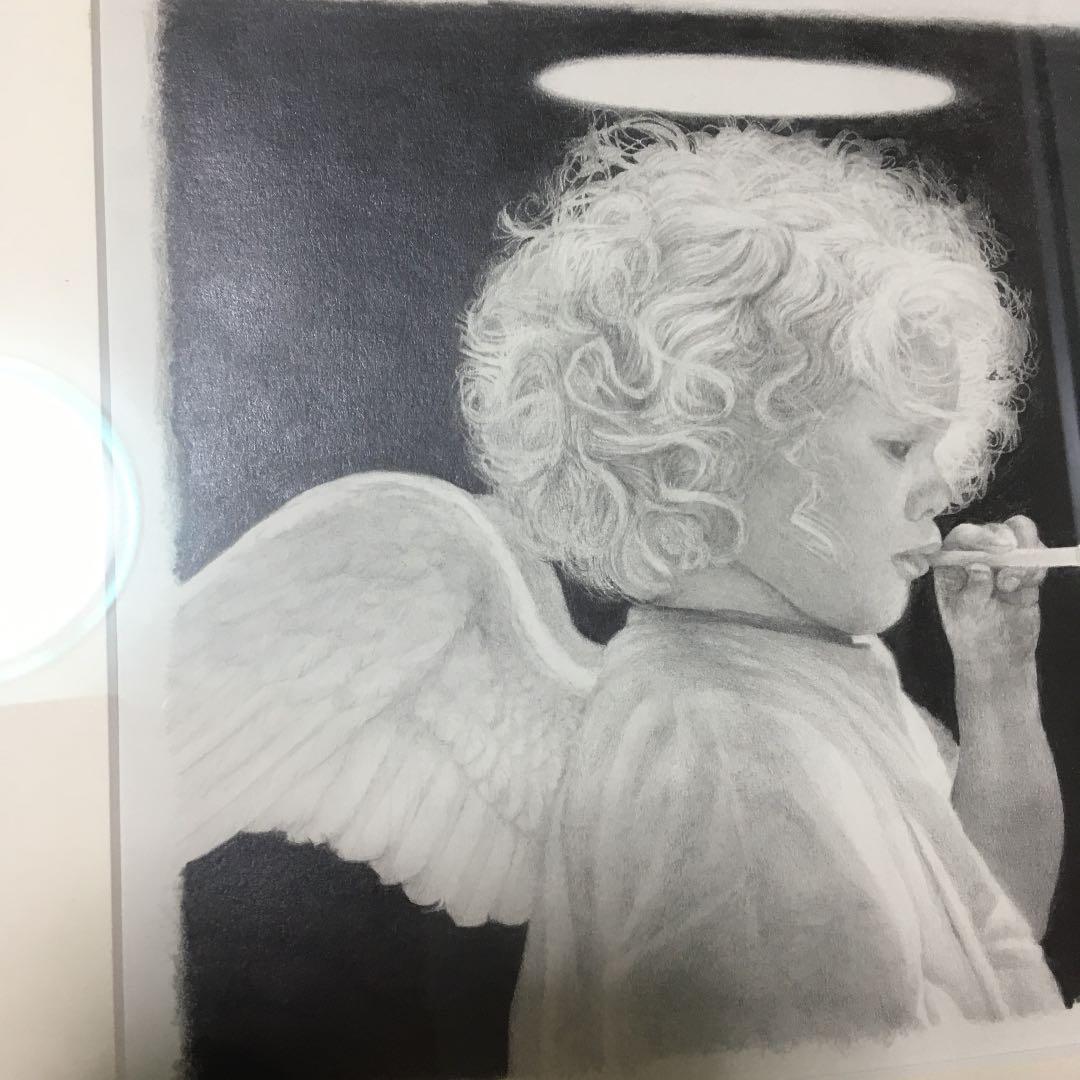 天使の子供の絵 シャボン玉