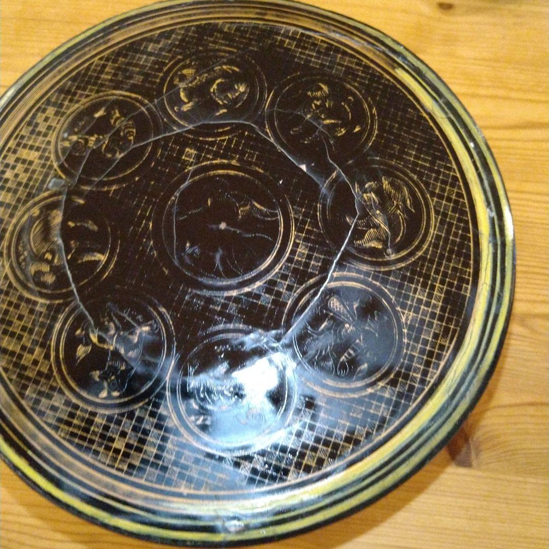 ビルマ(ミャンマー)キンマ 籃胎漆器 アンティーク