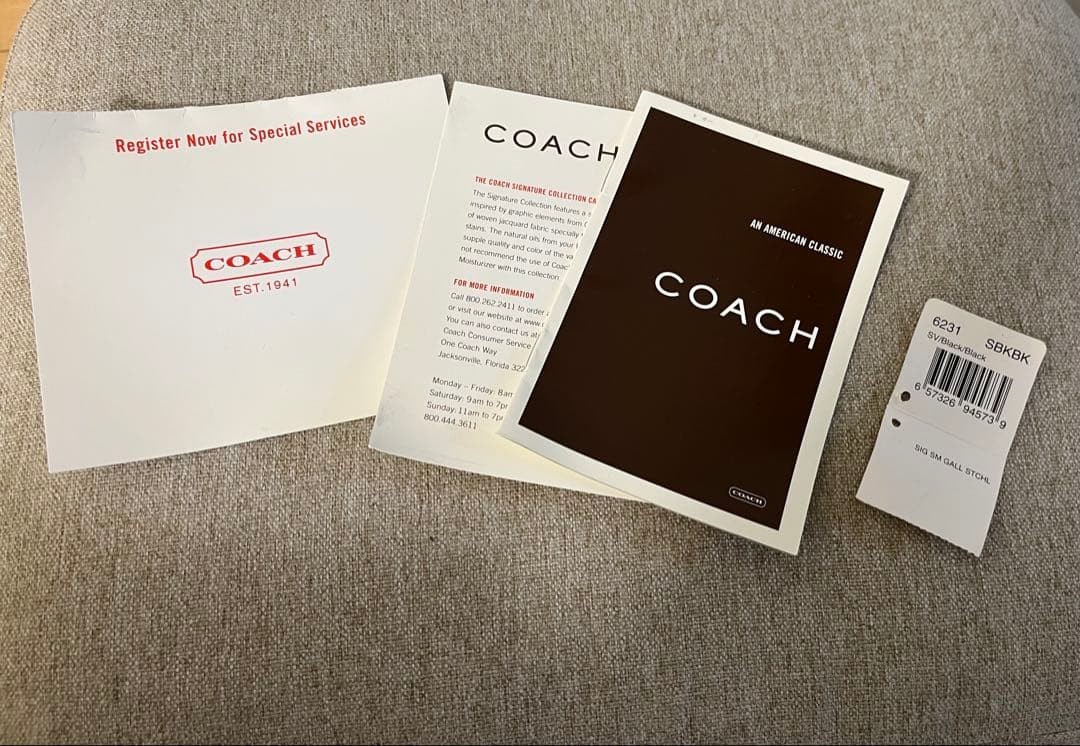COACH コーチ　シグネチャー　ミニボストン　ブラック　黒　6231