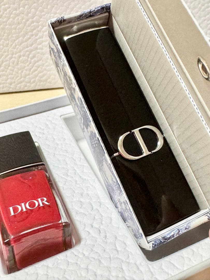Dior リップグロウ001 Dior ルージュディオール&ネイルセット