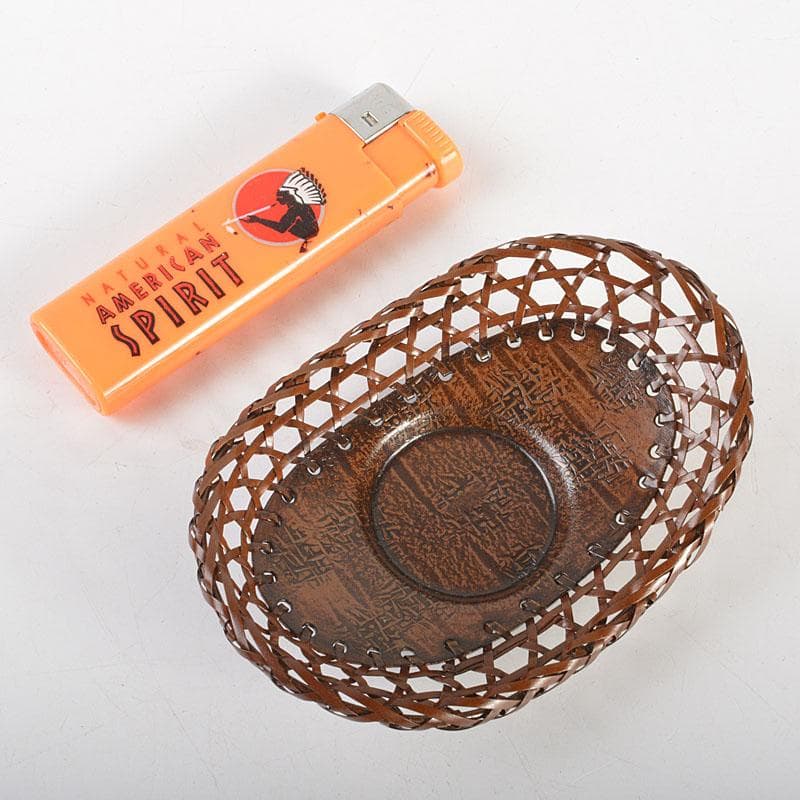 煎茶道具　平安　銅政造　黄銅　二段編　小判茶托　5客　共布共箱　V　6829