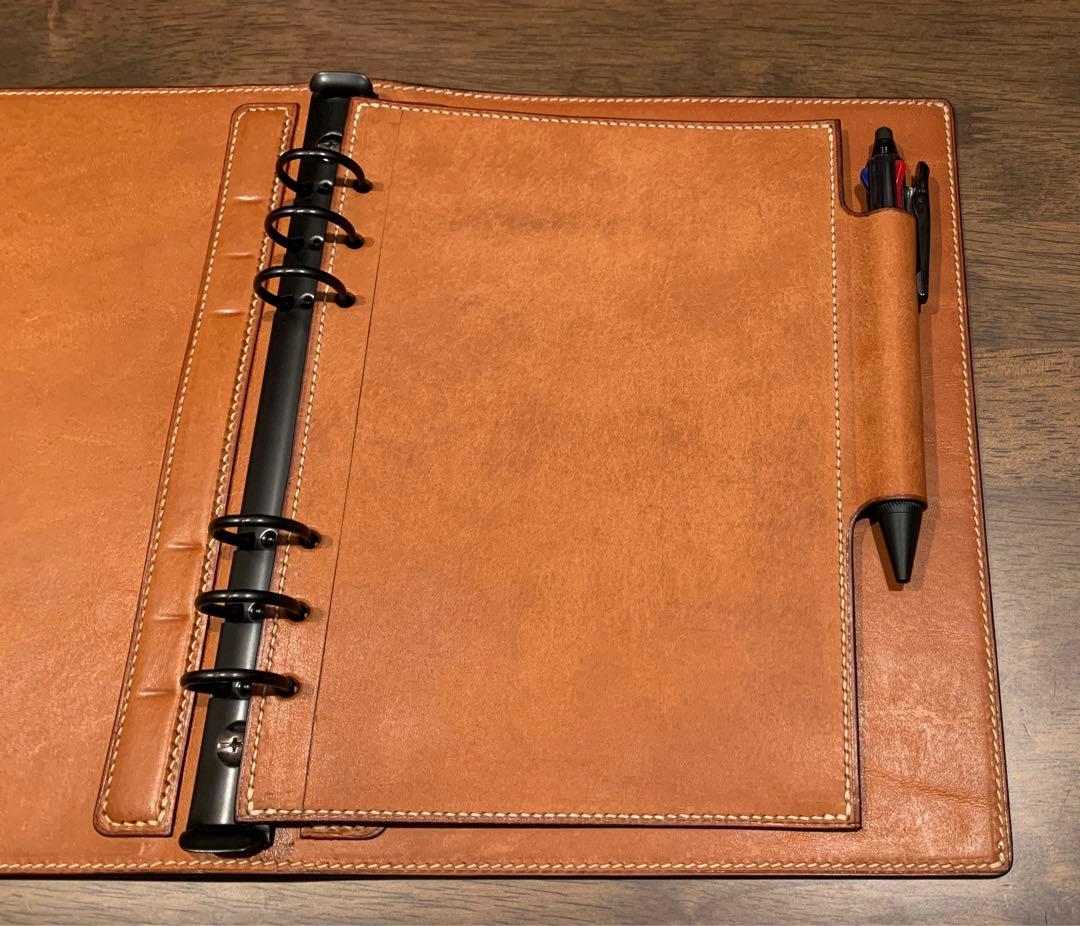 s*k様 A5 6穴バインダーシステム手帳内径19mm マルゴー ペンホルダ