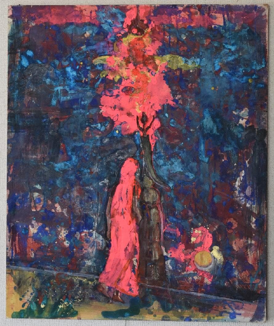 文化勲章受章作家★日本画家・堂本印象　希少抽象画原画作品