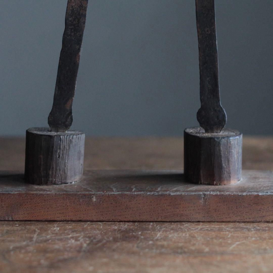 鉄の 鳥居 江戸時代 古美術 古道具 アンティーク 神棚