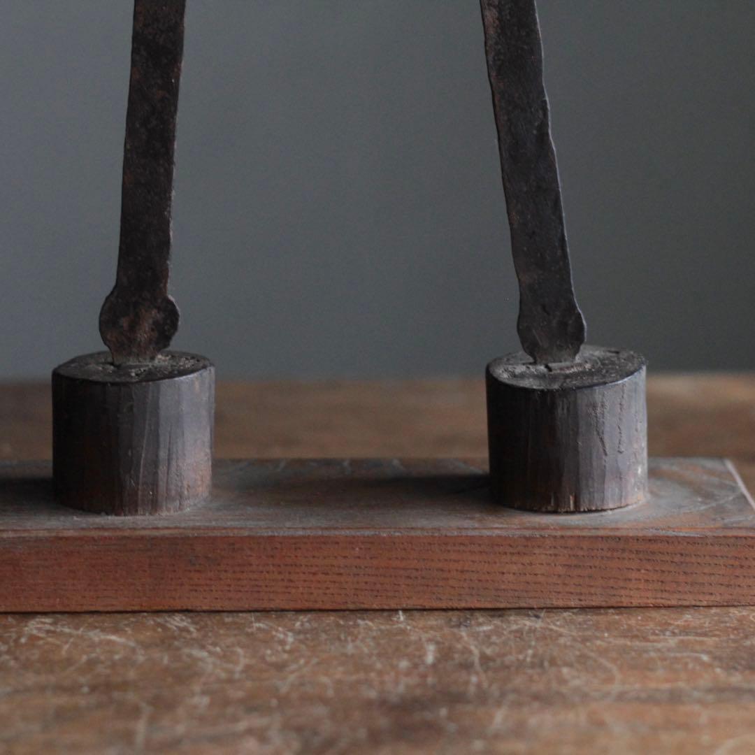 鉄の 鳥居 江戸時代 古美術 古道具 アンティーク 神棚