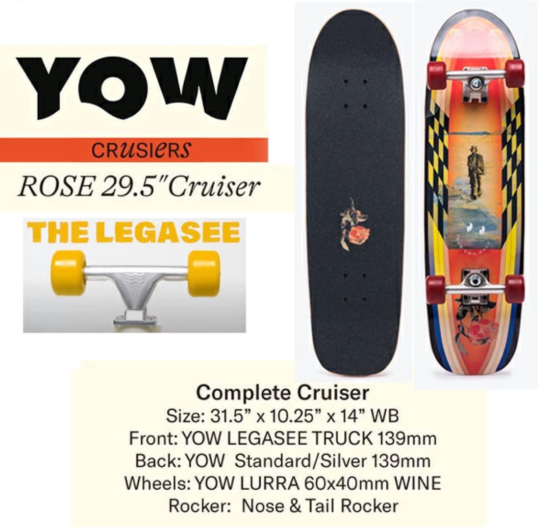 スケートボード YOW SURFSKATE 2023 CRUISER ROSE 31.5''