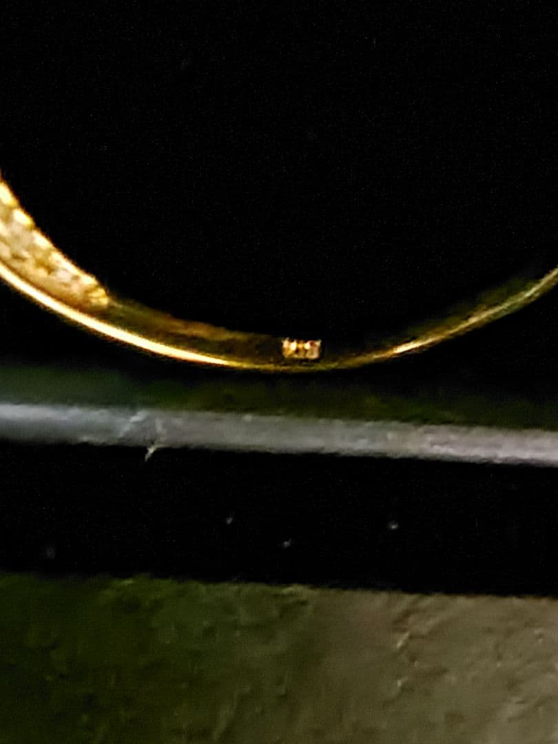 ゴールド K18 デザインリング　指輪サイズ18号　訳あり品【中古・お買得品】