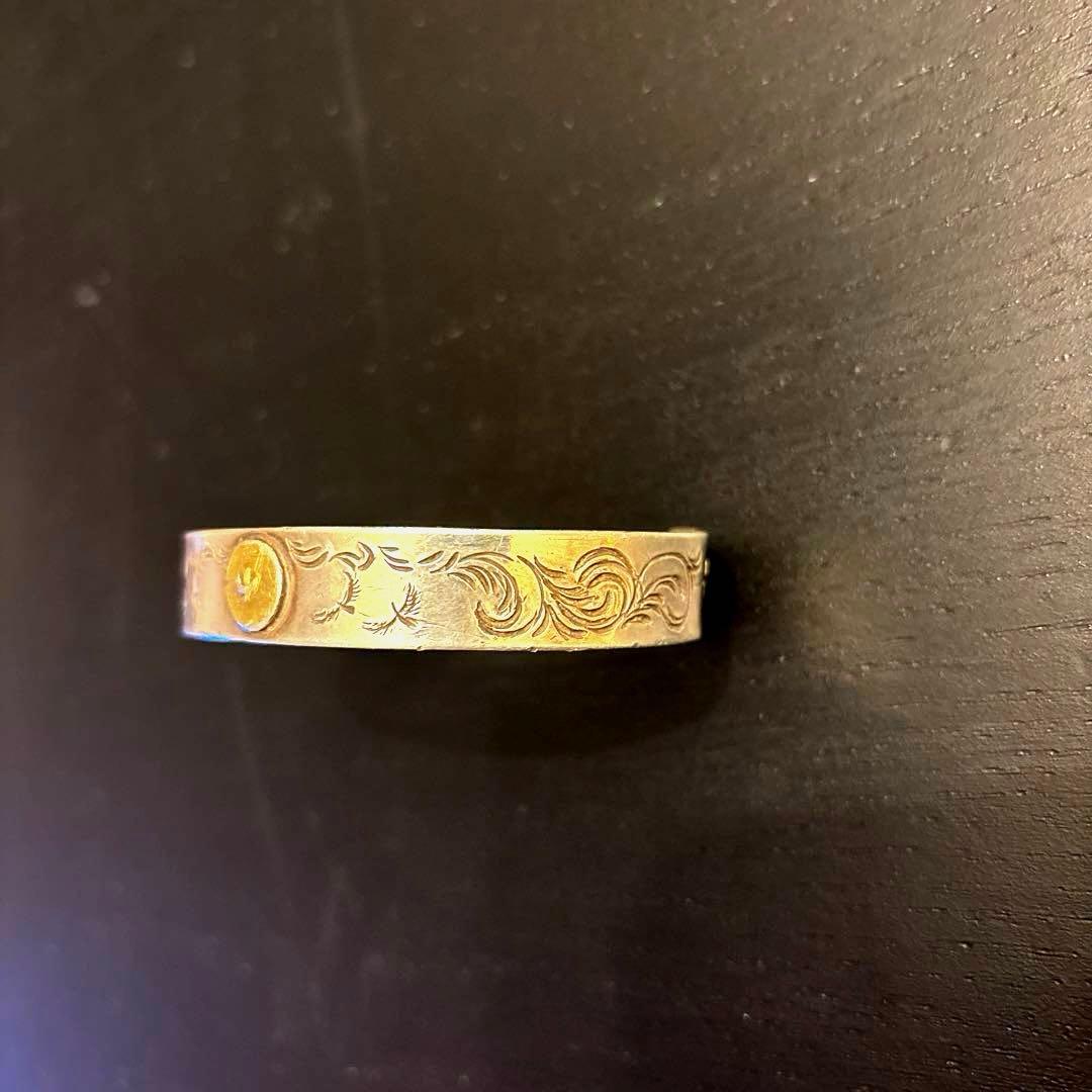 一点物ゴローズgro'sオールドOLD唐草ブレス　エンド掘り太陽