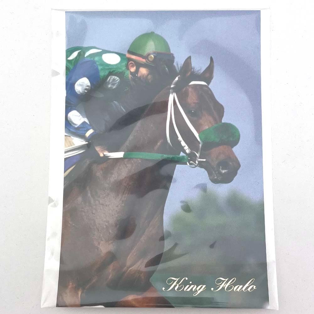 キングヘイロー まねき馬倶楽部 493 単勝馬券 ポストカード/ゴールドカード