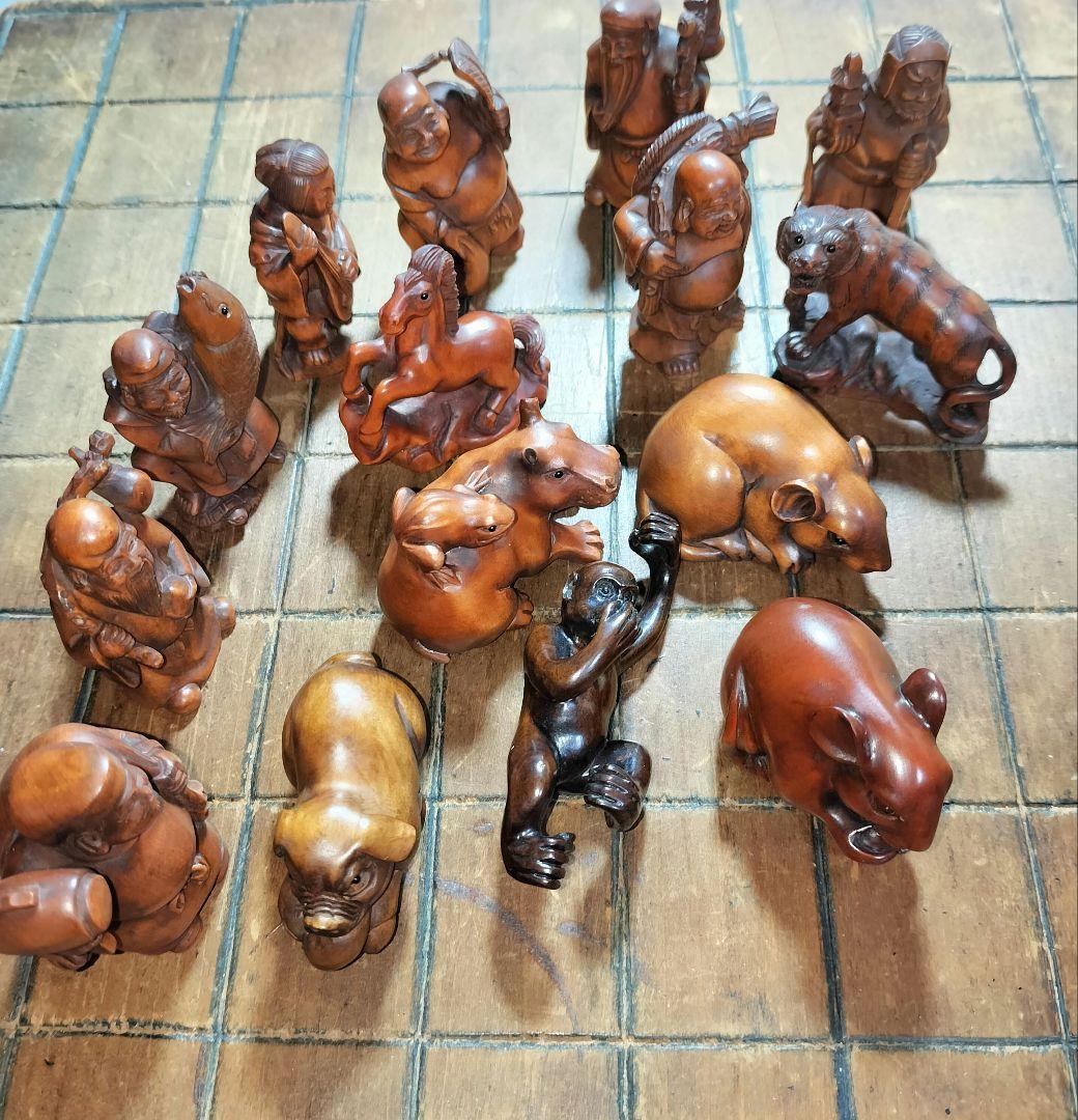 草田雲非　根付　15点セット