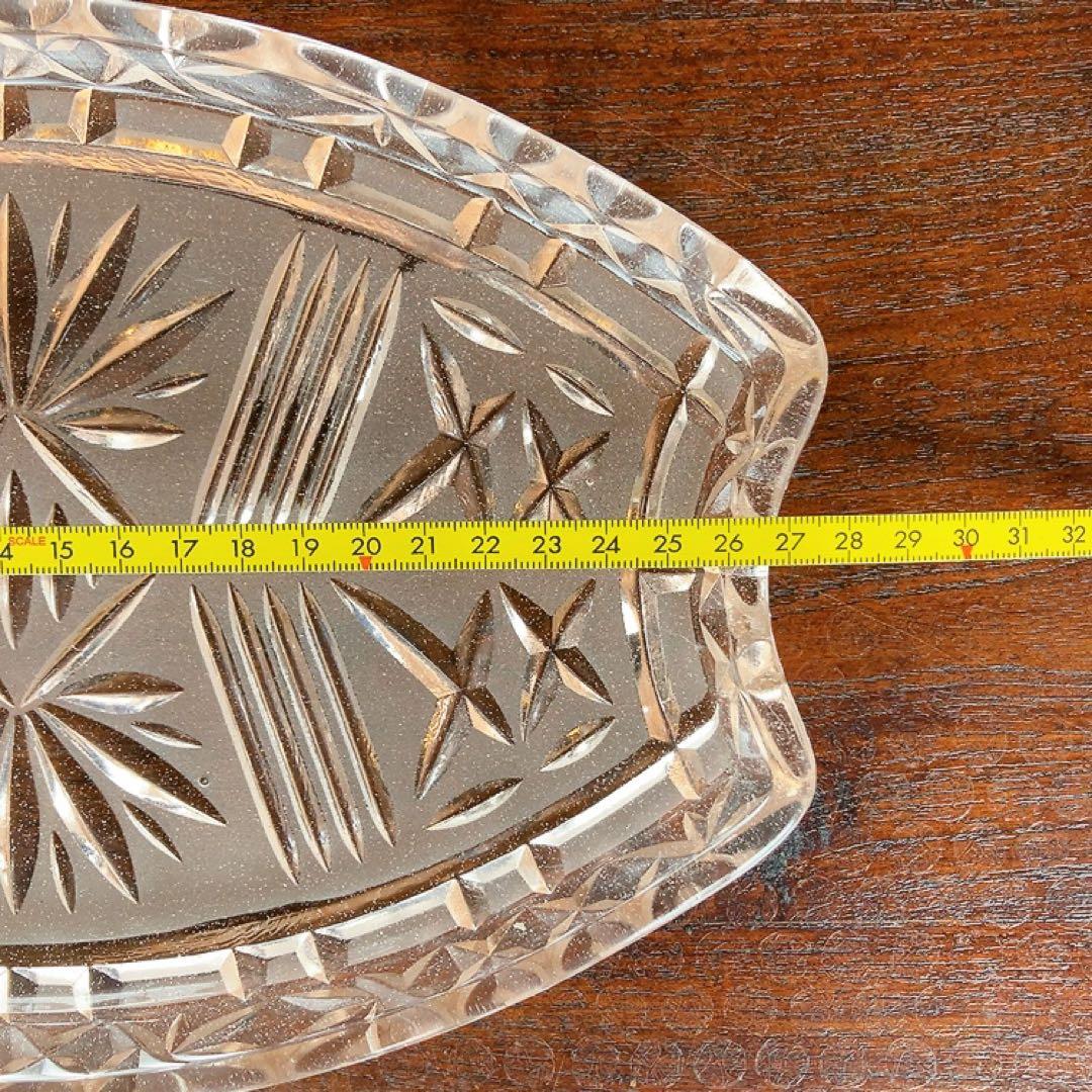 アンティーク ピンクガラスのプレート キャンドルスティック 小物入れ 4点揃え