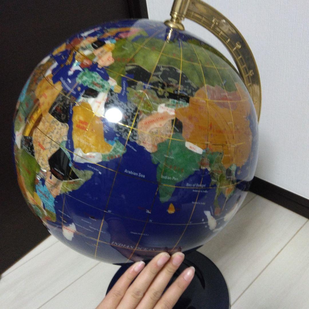 地球儀 天然石