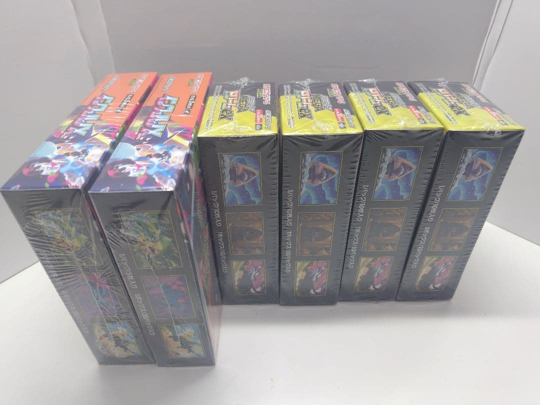 ポケカBOXシュリンク付　メガドリーム4箱、インフェルノ2箱の6BOXセット