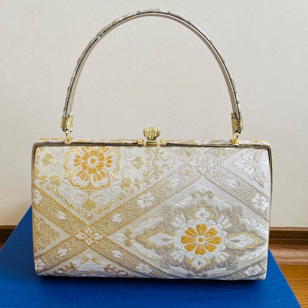 【未使用品】　フォーマルバッグ　草履　成人式　振袖　黒留袖　結婚式　Ｌサイズ