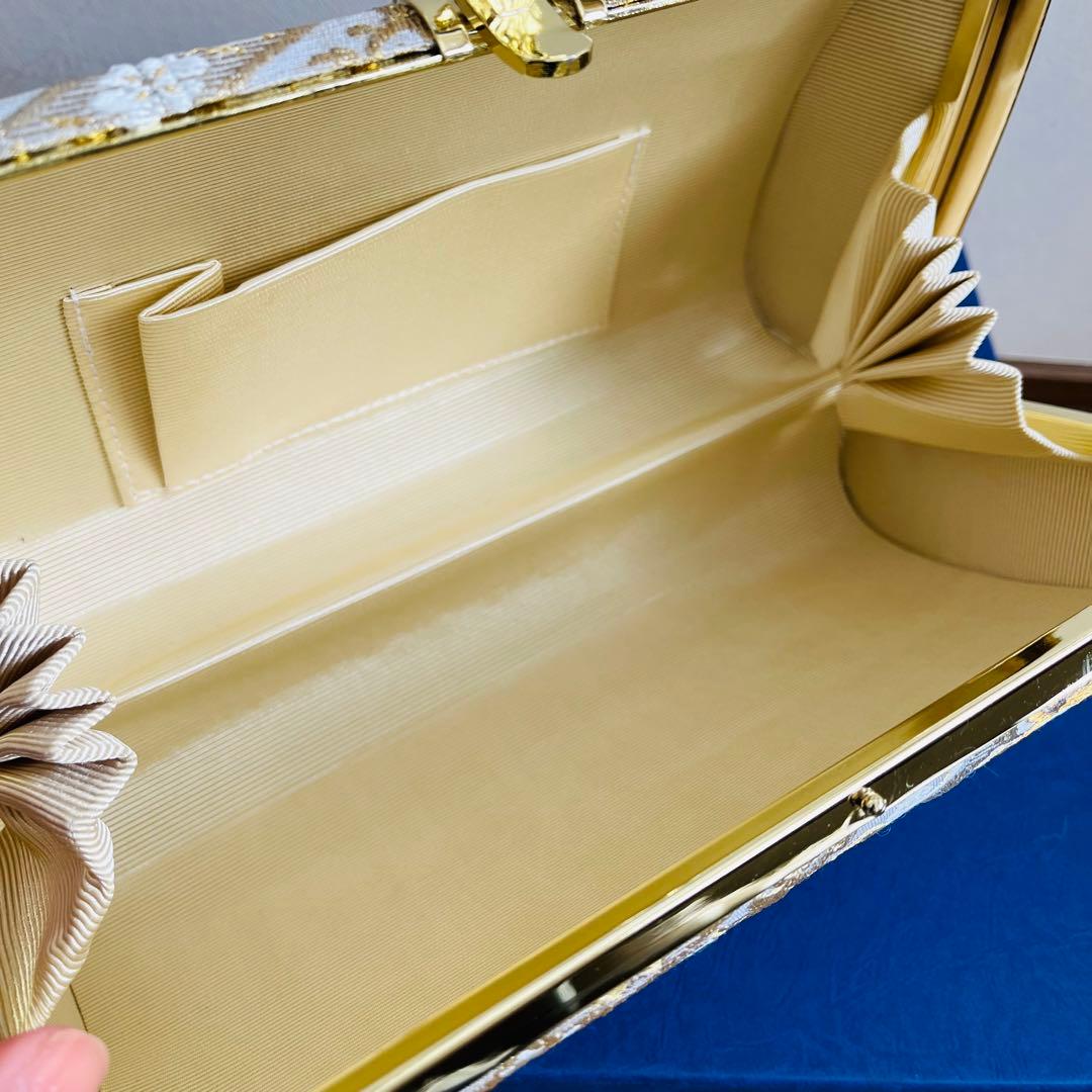 【未使用品】　フォーマルバッグ　草履　成人式　振袖　黒留袖　結婚式　Ｌサイズ