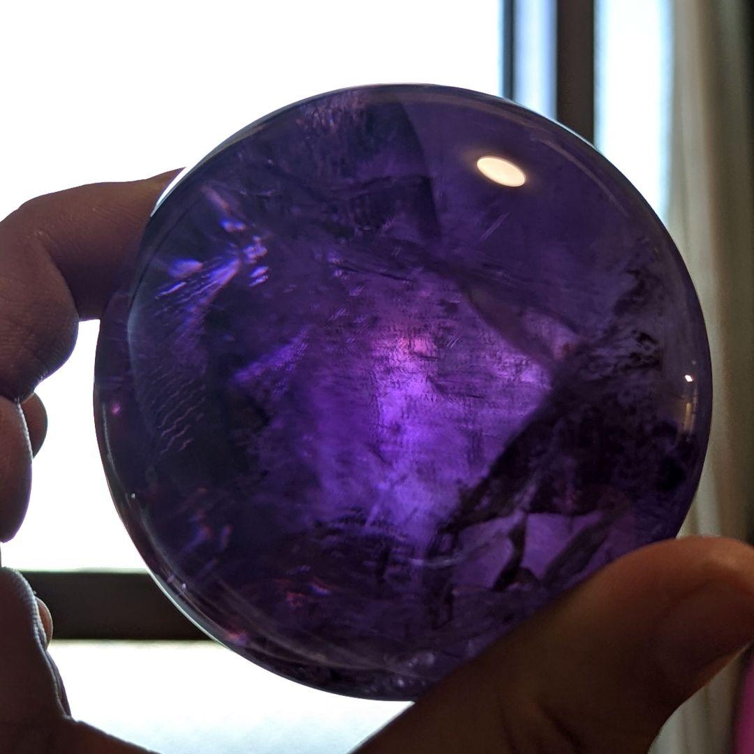 Aiページ★最高品質 アメジスト スフィア 丸玉 70mm