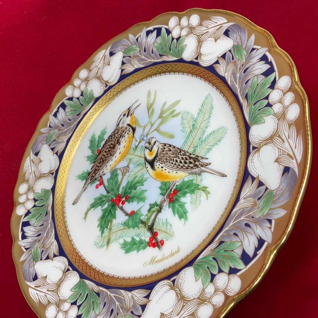 【限定】ノリタケ BIRDS OF AMERICA クリスマスプレート 1999