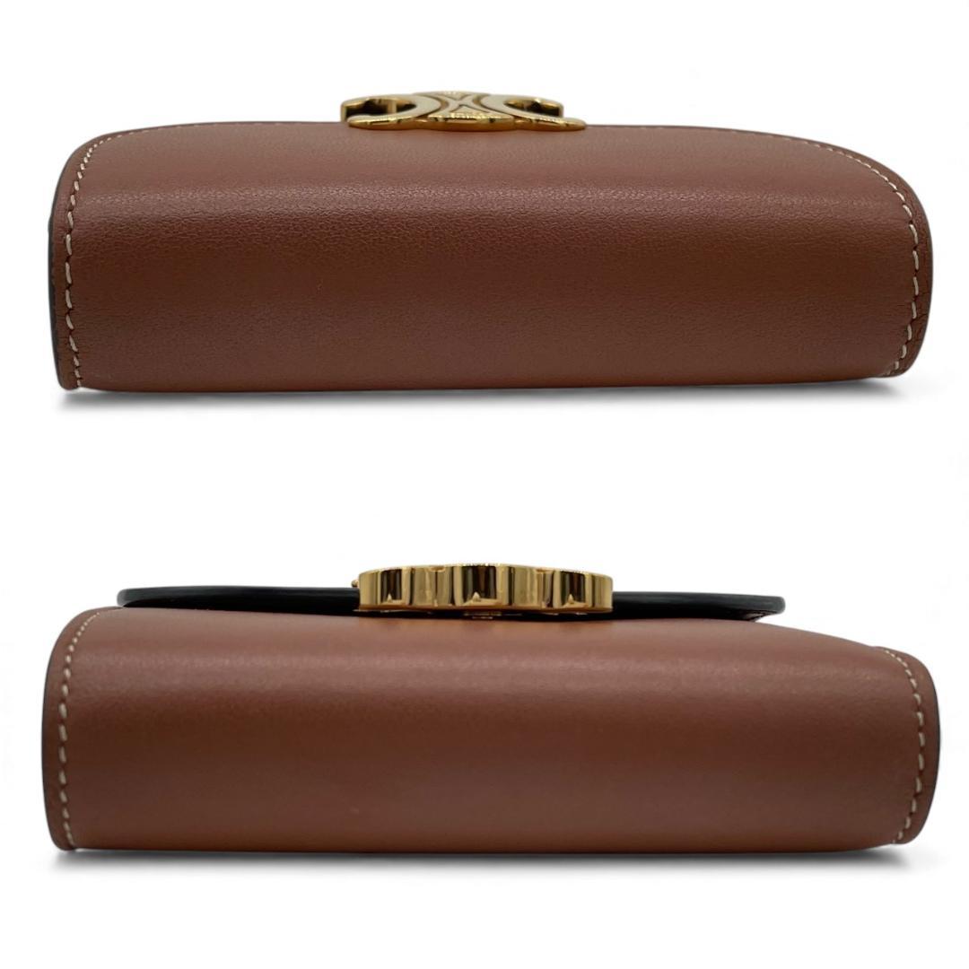 【新品同様】セリーヌ 三つ折り財布 スモールフラップウォレット トリオンフ