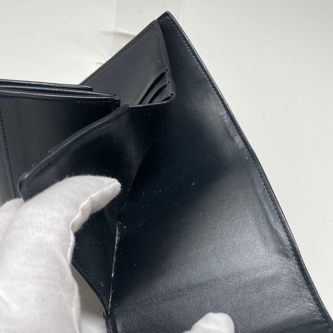 R*♡様 CELINE トリオンフ　ブラック　三つ折り財布 ゴールドロゴ