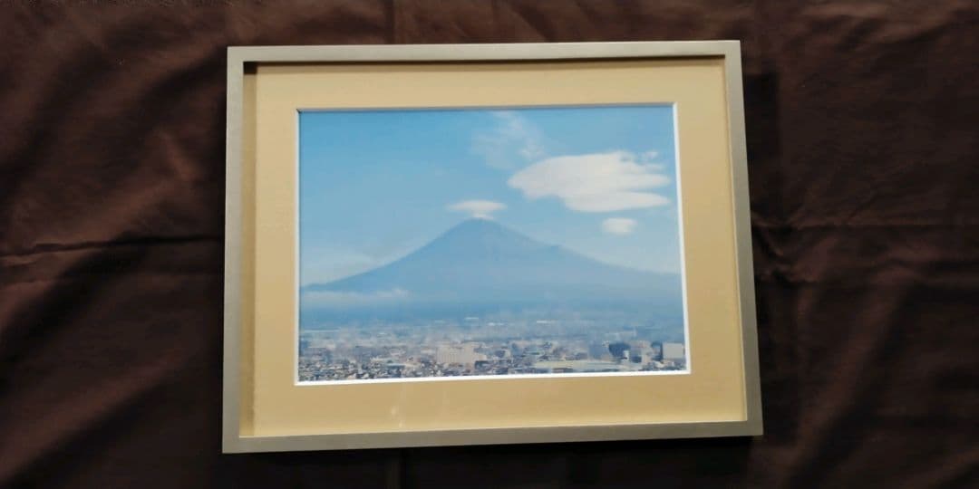富士山と雲の写真