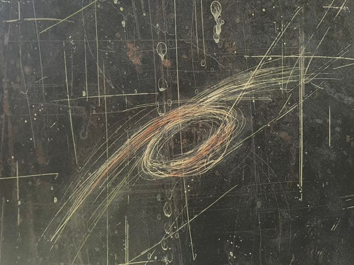 銅版画 : 木下恵介 「黒 白」