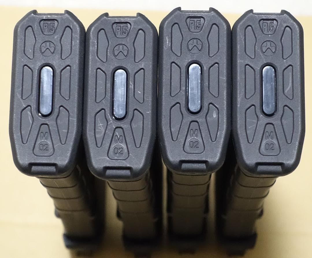 【MAGPUL PTS】マルイ次世代M4電動ガン用P-MAG（BK）4本セット
