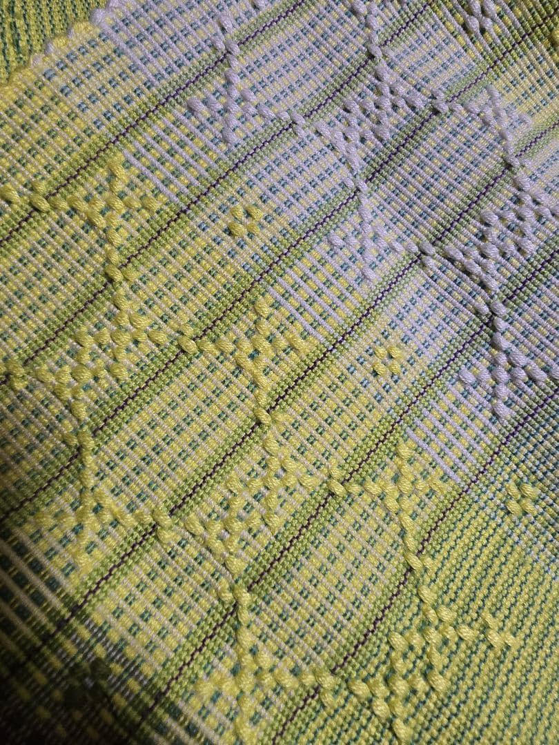 タイムセール12時まで。花織 ミンサー 半巾帯 美品 試着のみ保管