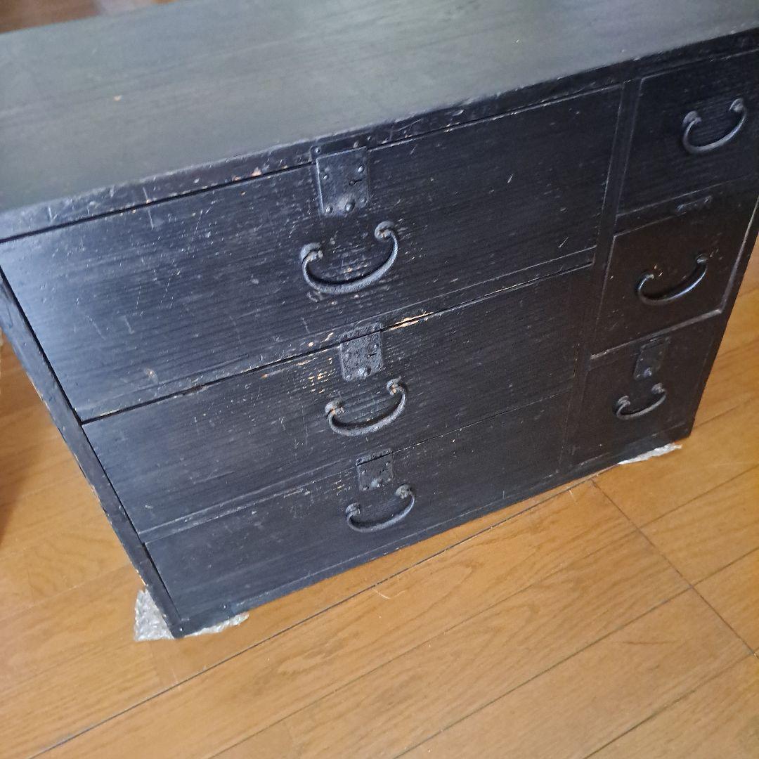 明治12年 　お誂え箪笥　鍵付 6段　引き出し　武田庄右衛門依頼品