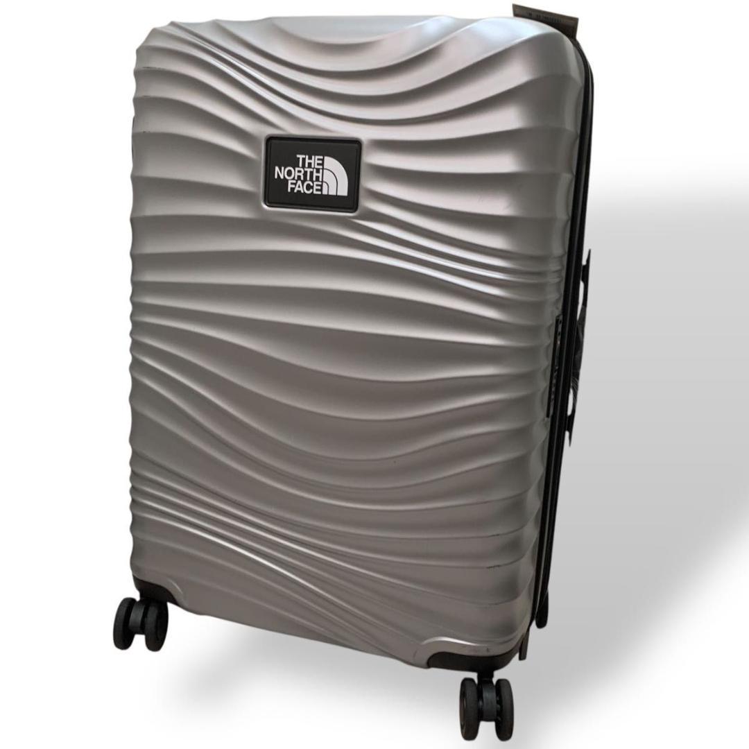 美品 ノースフェイス スーツケース TSAロック 24インチ 約65L シルバー