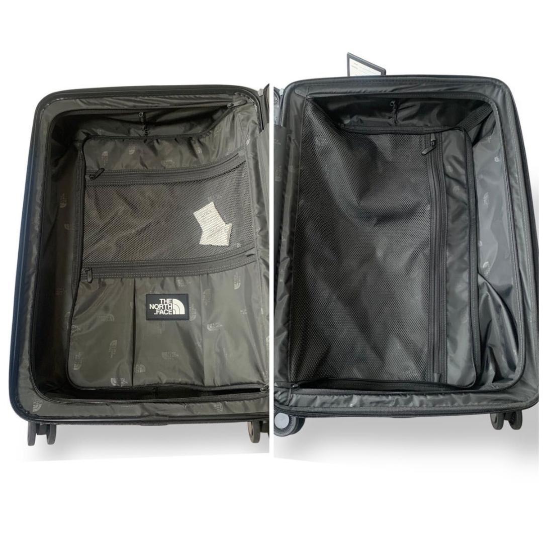 美品 ノースフェイス スーツケース TSAロック 24インチ 約65L シルバー