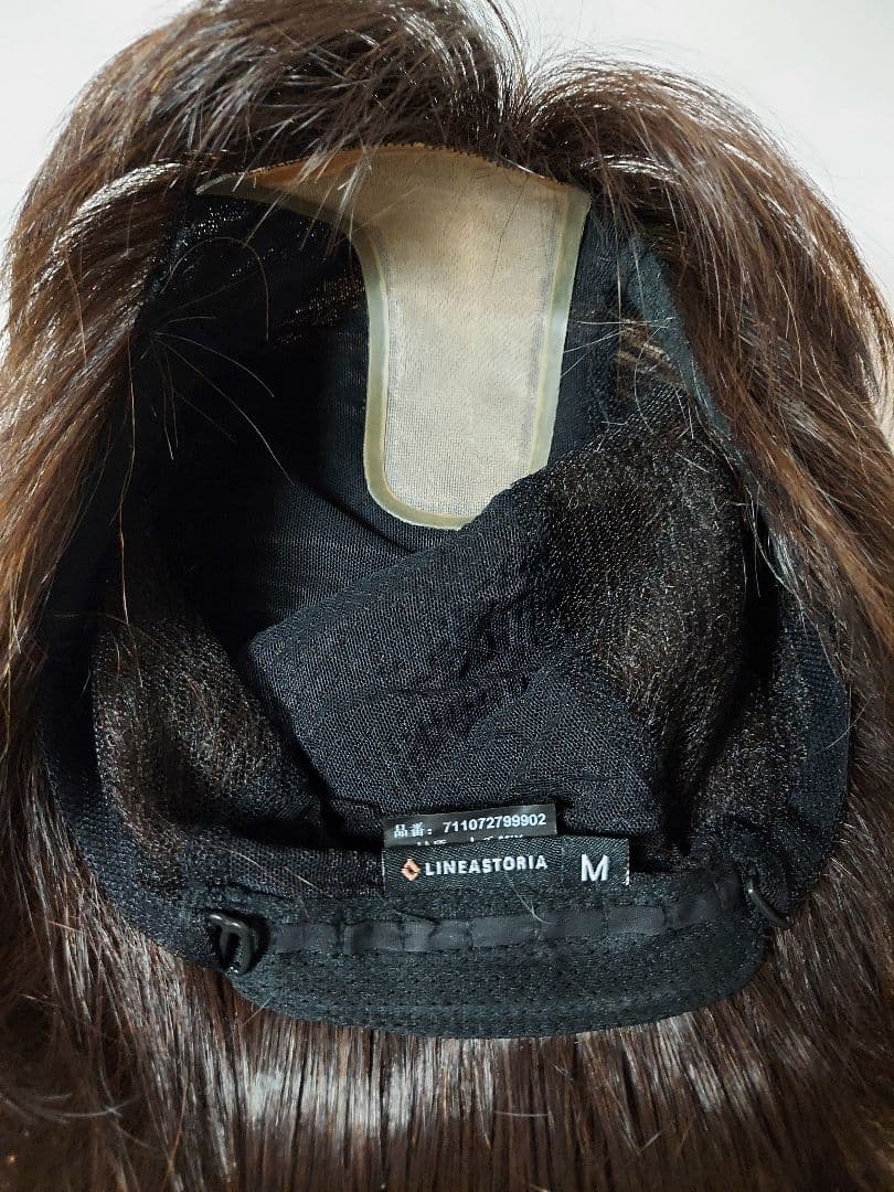 リネアストリア　天使のマニッシュショート　人毛mix　ダークブラウン