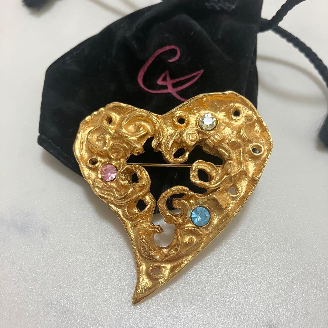 Christian Lacroix✨クリスチャンラクロワ　ブローチ　ハート