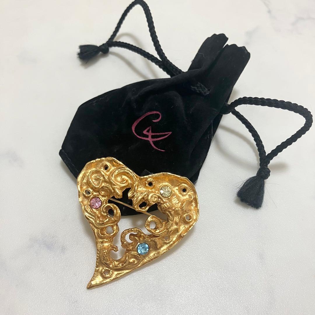 Christian Lacroix✨クリスチャンラクロワ　ブローチ　ハート