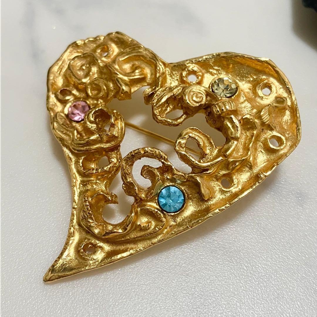 Christian Lacroix✨クリスチャンラクロワ　ブローチ　ハート