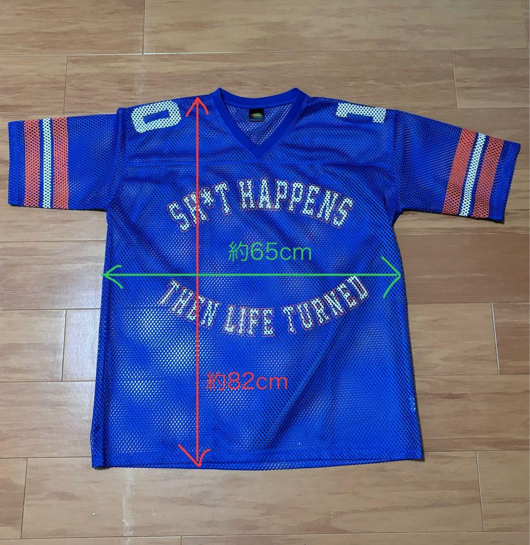 WANIMA football shirt ブルー L/XL