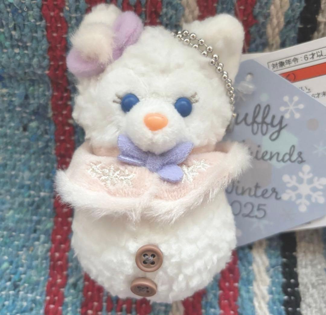 ダッフィー＆フレンズのシークレット・オブ・スノーウィーデイ　雪だるまチャーム4点