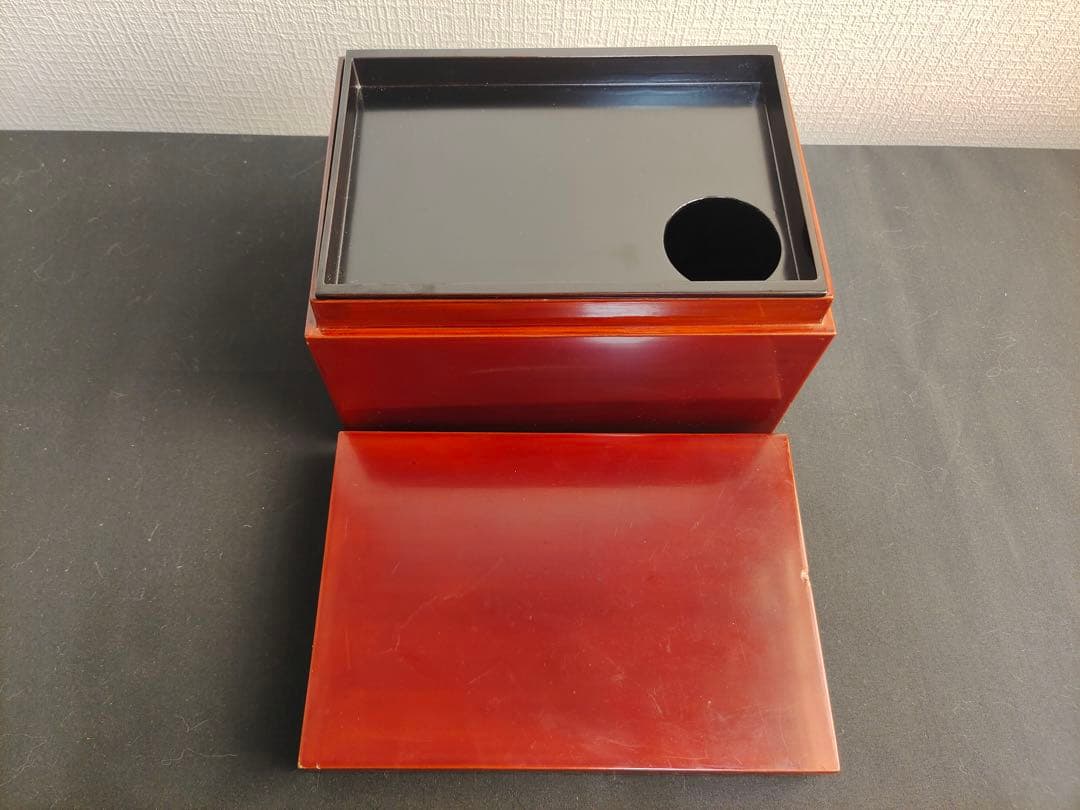 漆塗　利休茶箱　茶箱揃　平安春峰　野点　茶事　茶器　茶道具　セット