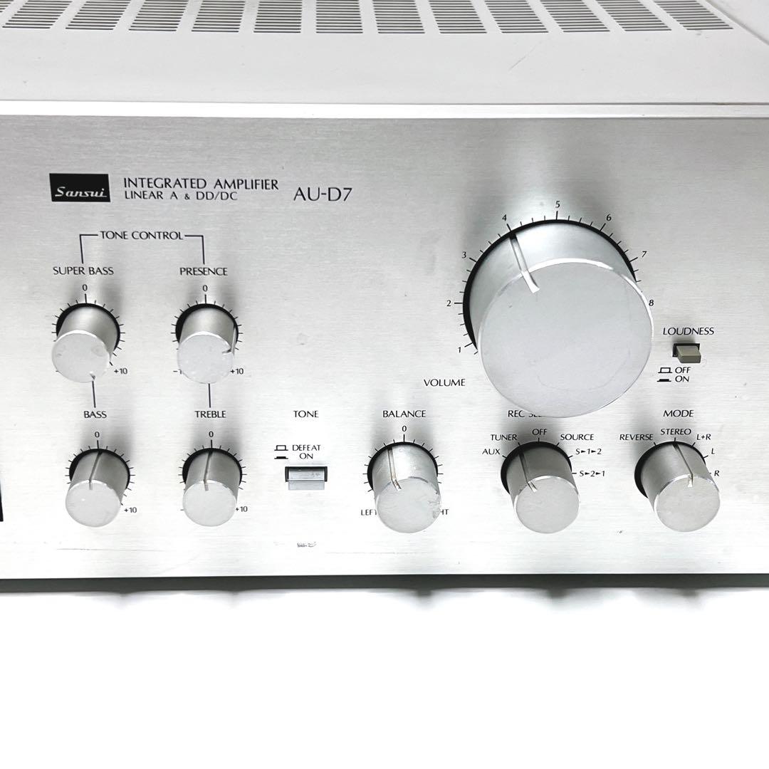【美品・動作品】 Sansui AU-D7 プリメインアンプ　音出し確認済み
