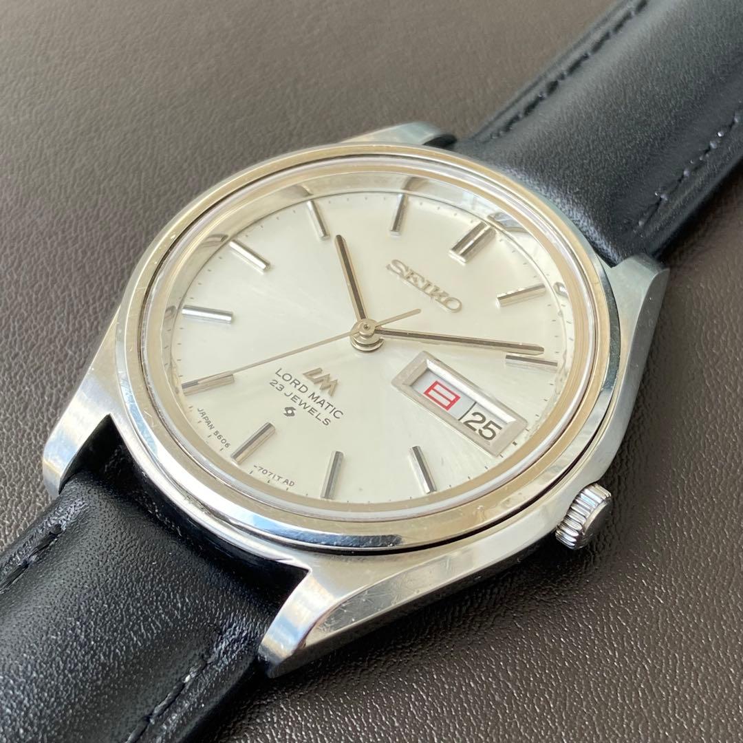 SEIKO ロードマチック LM 56系 新品Sガラス 精度良好 1971.Ju