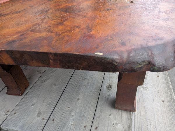 Y【ビンテージ】屋久杉？ テーブル 座卓 天然木 一枚板 ちゃぶ台 インテリア