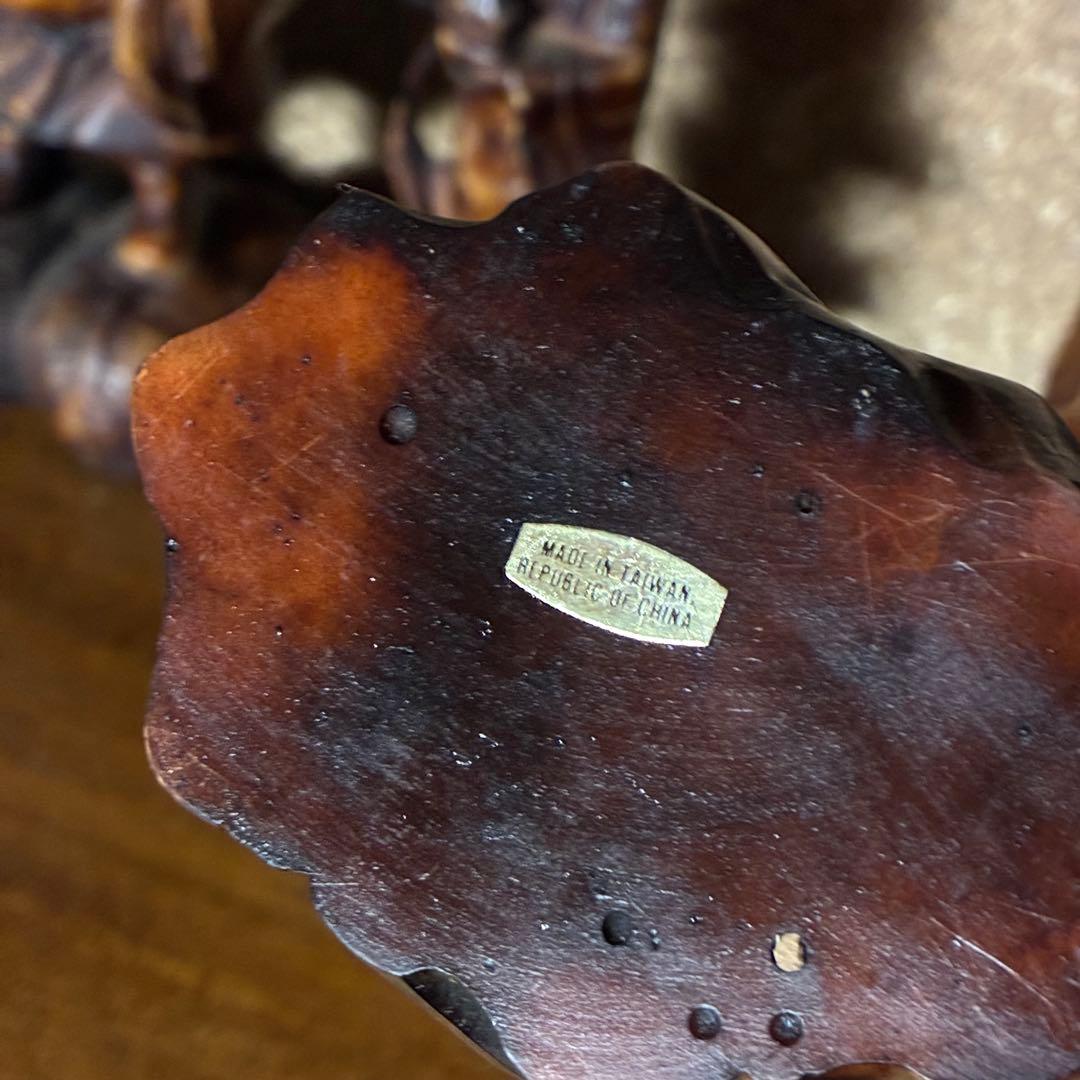 1980's 七福神　置物　縁起物　アンティーク　木彫　遺品整理　コレクション